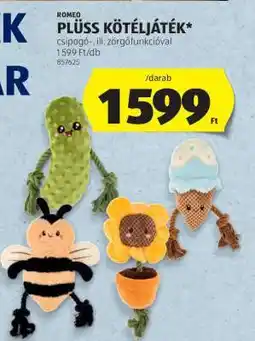 ALDI ROMEO PLÜSS KÖTÉLJÁTÉK ajánlat