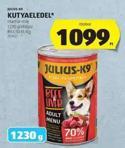 ALDI Julius-K9 kutyaeledel ajánlat