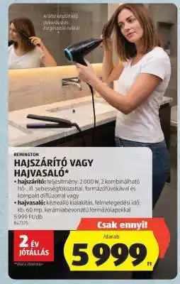 ALDI Remington Hajszárító vagy Hajvasaló ajánlat