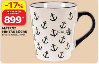 Matróz mintás bögre