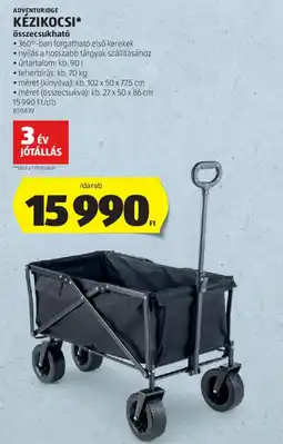 ALDI ADVENTURIDGE KÉZIKOCSI ajánlat