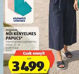 ALDI UP2FASHION NŐI KÉNYELMES PAPUCS ajánlat