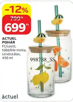 Auchan Actuel pohár ajánlat