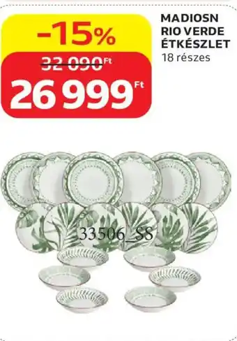Madiosn rio verde étkészlet