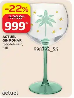 Auchan Actuel gin pohár ajánlat