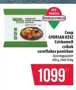Coop Coop Gyorsan Kész Csirkemell csíkok cornflakes panírban ajánlat