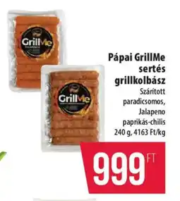 Coop Pápai GrillMe sertés grillkolbász ajánlat