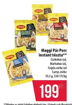 Coop Maggi Pár Perc instant tészta ajánlat