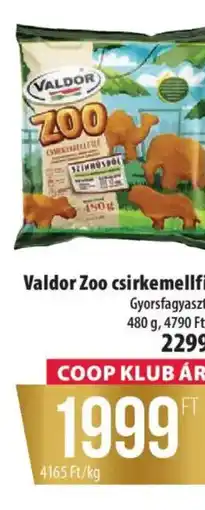 Coop Valdor Zoo csirkemellfilé ajánlat