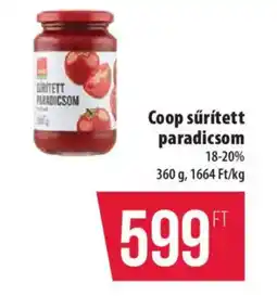 Coop Coop sűrített paradicsom ajánlat