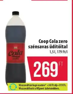Coop Coop Cola zero szénsavas üdítőital ajánlat