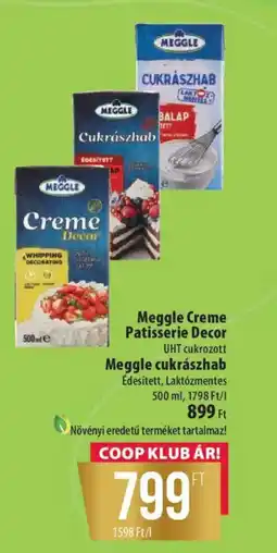 Coop Meggle Creme Patisserie Decor, cukrászhab ajánlat