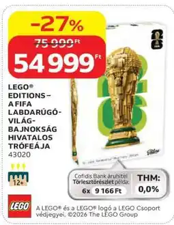 Auchan LEGO EDITIONS – A FIFA LABDARÚGÓ-VILÁGBAJNOKSÁG HIVATALOS TRÓFEÁJA ajánlat