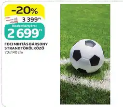 Auchan FOCIMINTÁS BÁRSONY STRANDTÖRÖLKÖZŐ ajánlat