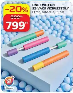 Auchan ONE TWO FUN SZIVACS VÍZIPISZTOLY ajánlat