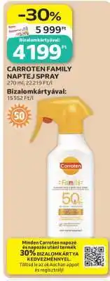 Auchan Carroten Family Naptej Spray ajánlat