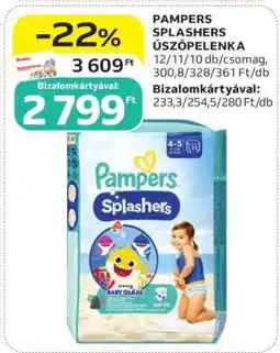 Auchan Pampers Splashers Úszópelenka ajánlat