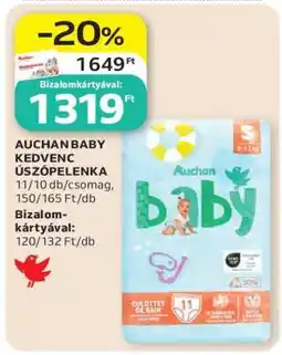 Auchan AUCHAN BABY KEDVENC ÚSZÓPELENKA ajánlat