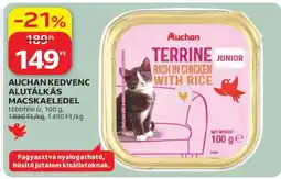 Auchan AUCHAN KEDVENC ALUTÁLKÁS MACSKAELEDEL ajánlat