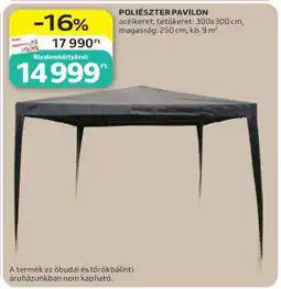 Auchan Poliészter pavilon ajánlat