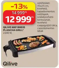 Auchan QILIVE 600180035 PLANCHA GRILL ajánlat