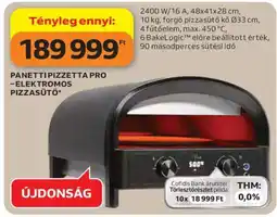 Auchan PANETTI PIZZETTA PRO – ELEKTROMOS PIZZASÜTŐ ajánlat