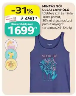 Auchan MINTÁS NŐI UJJATLAN PÓLÓ ajánlat