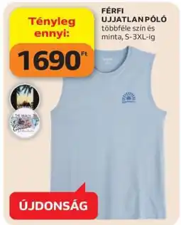 Auchan Férfi ujjatlan póló ajánlat
