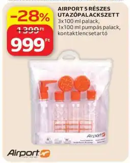 Auchan AIRPORT 5 RÉSZES UTAZÓPALACKSZETT ajánlat
