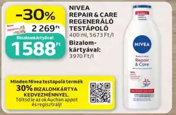 Auchan NIVEA Repair & Care Regeneráló Testápoló ajánlat