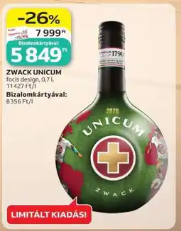 Auchan Zwack Unicum ajánlat