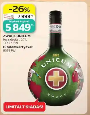 Auchan Zwack Unicum ajánlat