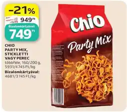 Auchan CHIO PARTY MIX, STICKLETTI VAGY PEREC ajánlat