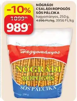 Auchan NÓGRÁDI CSALÁDI ROPOGÓS SÓS PÁLCIKA ajánlat