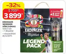 Auchan ERDINGER WEIßBIER SÖRCSOMAG ajánlat