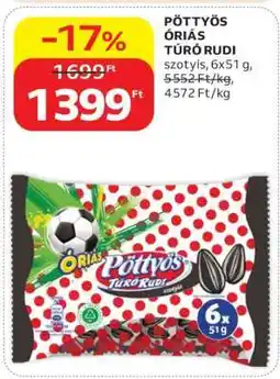 Auchan Pöttyös Óriás Túró Rudi ajánlat