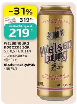 Auchan Welsenburg Dobozos Sör ajánlat