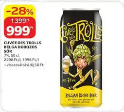 Auchan CUVÉE DES TROLLS BELGA DOBOZOS SÖR ajánlat