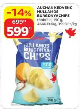Auchan AUCHAN KEDVENC HULLÁMOS BURGONYACHIPS ajánlat
