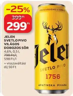 Auchan JELEN SVETLO PIVO VILÁGOS DOBOZOS SÖR ajánlat