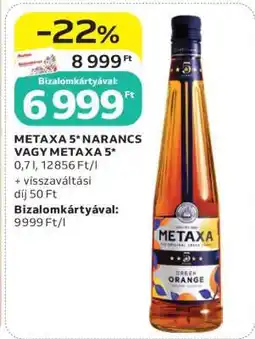Auchan METAXA 5* NARANCS VAGY METAXA 5 ajánlat