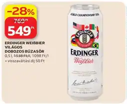 Auchan Erdinger Weißbier Világos Dobozos Búzasör ajánlat