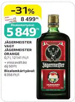Auchan JÄGERMEISTER VAGY JÄGERMEISTER ORANGE ajánlat