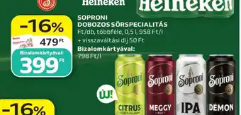 Auchan Soproni Dobozos Sörspecialitás ajánlat