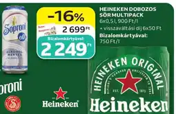 Auchan Heineken dobozos sör multipack ajánlat
