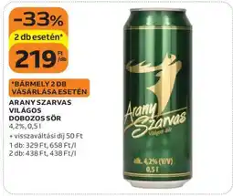 Auchan ARANY SZARVAS VILÁGOS DOBOZOS SÖR ajánlat