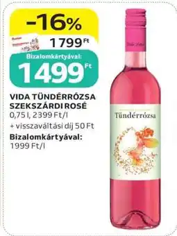 Auchan VIDA TÜNDÉRRÓZSA SZEKSZÁRDI ROSÉ ajánlat