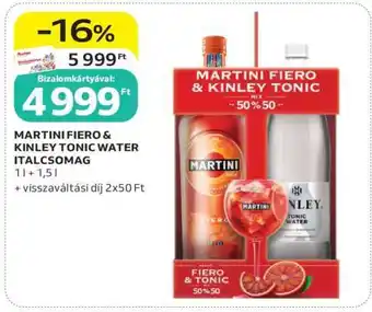 MARTINI FIERO & KINLEY TONIC WATER ITALCSOMAG