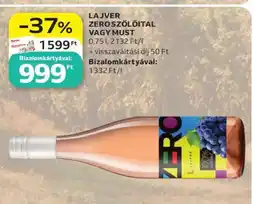 Auchan LAJVER ZERO SZŐLŐLÉTAL VAGY MUST ajánlat