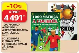 Auchan 1000 MATRICA A FOCIRÓL – A SPORTOK KIRÁLYA ELVARÁZSOL ajánlat